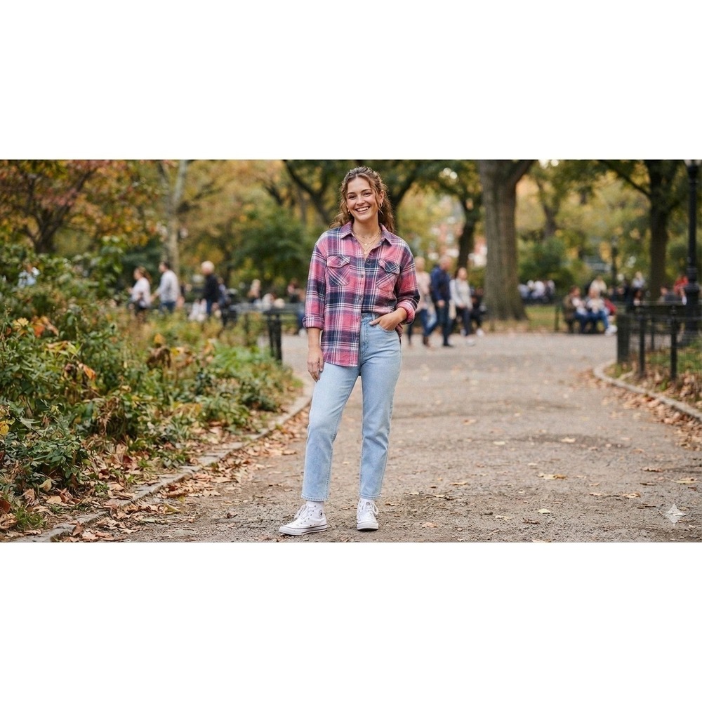 90s & Y2K Thrift Grunge Core Lee Riders XXL Plaid & No Boundaries 17 Denim Set